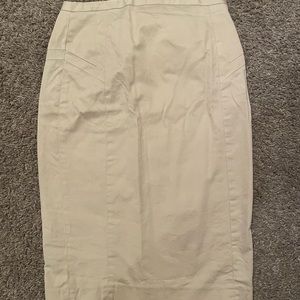 Express khaki pencil skirt size 0